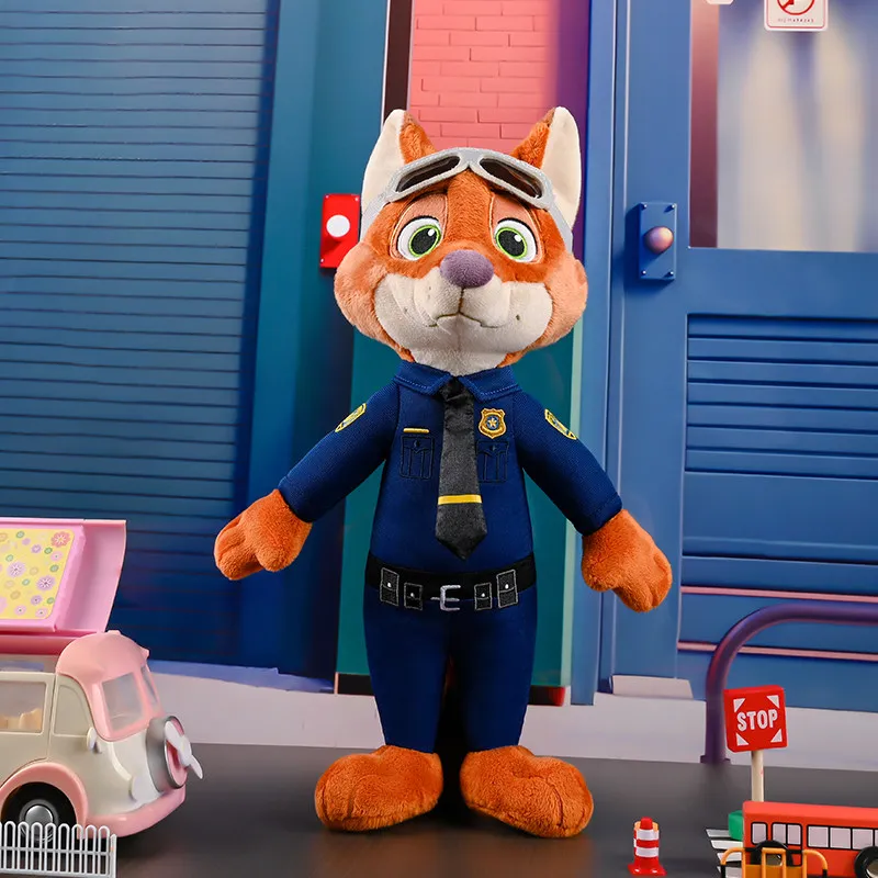 

35cm Disney Plushies Nick Wilde cartoon anime peluche Kawaii ornament Comfortable soft doll Stuffed Animal Children's Toy Gifts