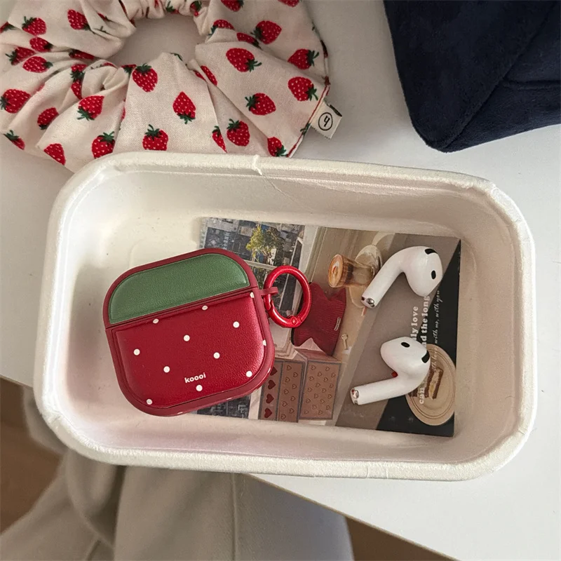 

Korean Cute Star Earphone Case For Apple Airpods 4 3 2 Pro 3 Cover berries Silicone Headphone Cases For Airpods Pro2 Covers