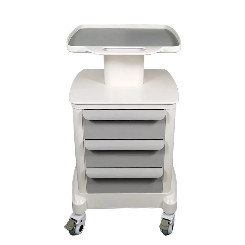 

Medical Clinic Mobile Trolley with Wheels Instrument Base Storage Side Cabinet 3 Drawers Dental Laboratory Cart