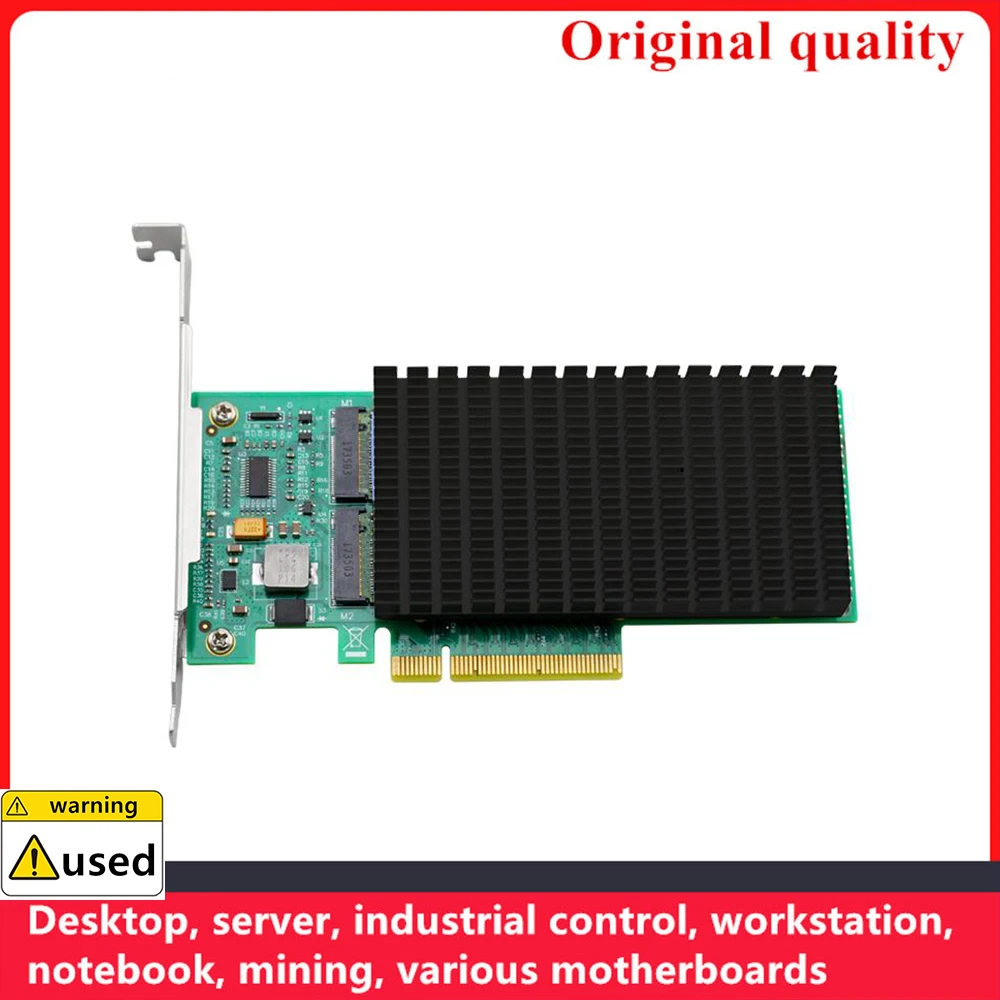 

Controlador NVMe ANM02PE08 PCIe a M.2 puerto Dual con fregadero de cabeza (no con SSD)