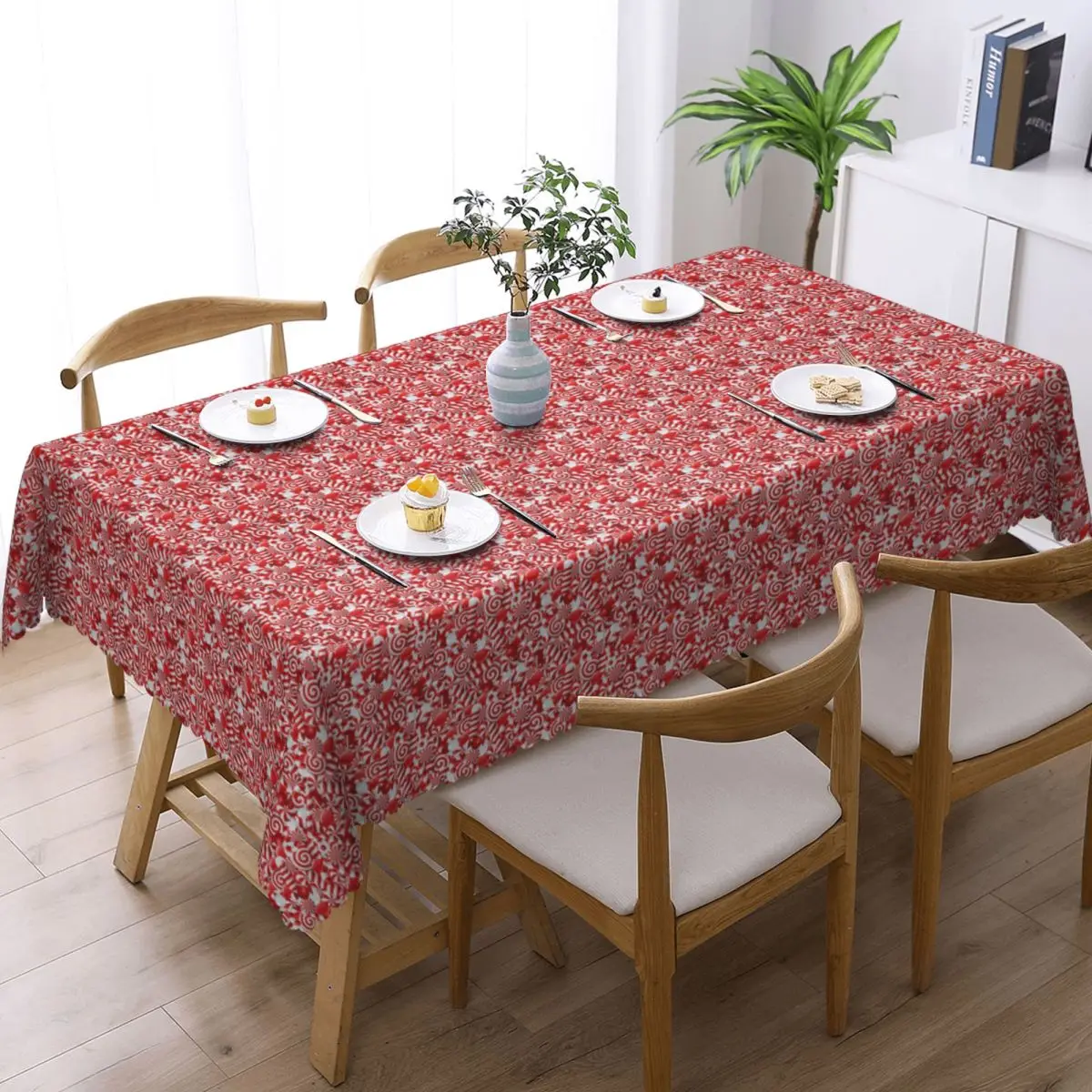 Peppermint Candy Tablecloth Restaurant Kitchen Rectangular Tablecloth Festival Party Decorations Tablecloth Dining Table Cover
