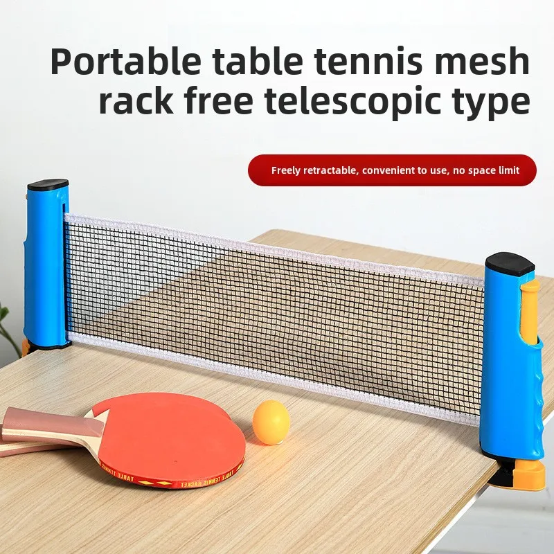 Table Tennis Net Ping Pong Rack Retractable with Ping-Pong Balls Universal