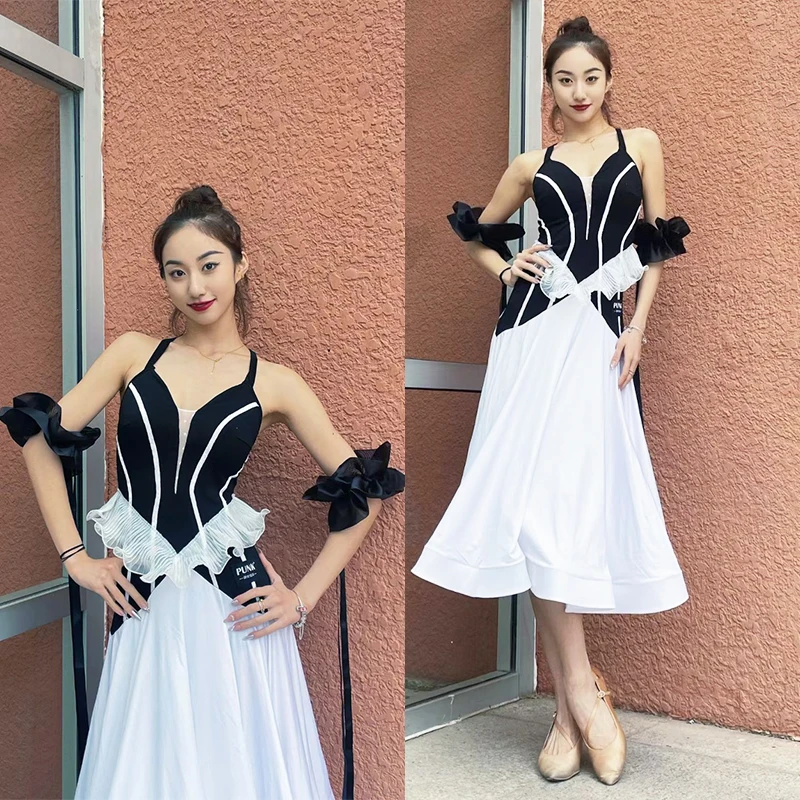 

Ballroom Dance Dress Women Standard Waltz Dance Clothes Party Prom Tango Dress Adult Ballroom Dance Competition Dress BL13660