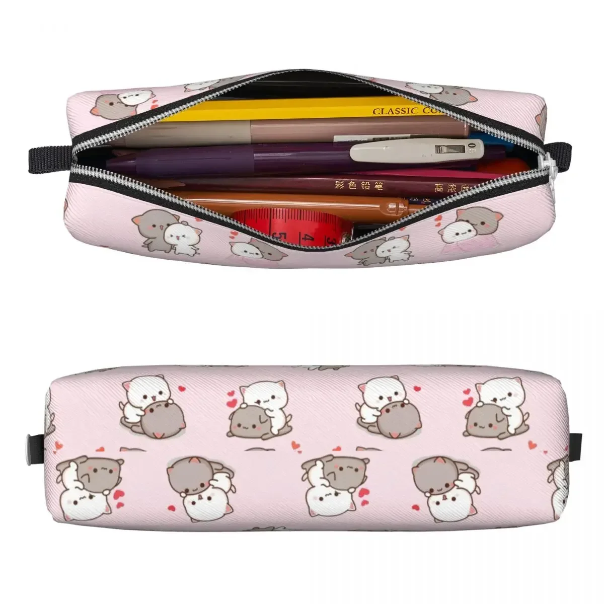 Goma Mochi Peach Pencil Cases Pen Holder Bag Student Large Storage Students School Cosmetic  Box