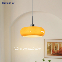 Modern Orange White Glass Chandelier Lights For Living Dining Room Bedroom Ceiling Indoor Hanging Light Dimmable Home Deco Lamp