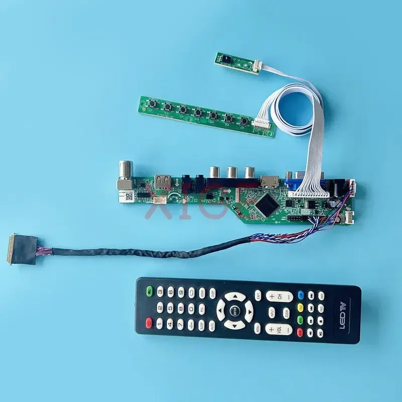 Dla LP156WH2(TL) LP156WH2-TLA1 płyta kontrolera sterownika telewizor analogowy 1366x768 HDMI + VGA + AV + USB 40Pin LVDS ekran laptopa 15.6 "zestaw DIY