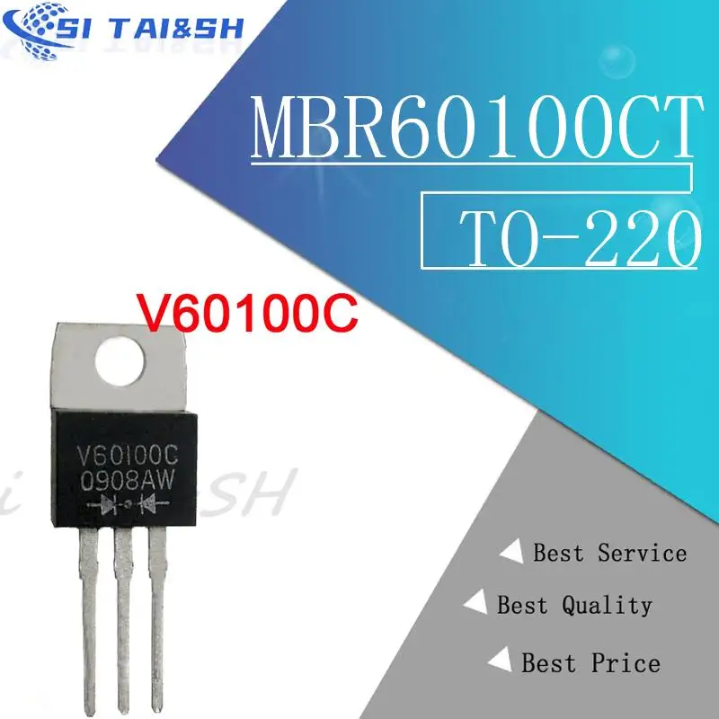 10pcs MBR30100 TO220 MBR30100CT TO-220 MBR10100CT MBR10200CT MBR20100CT MBR20150CT MBR20200CT MBR30200CT MBR40100CT MBR60100CT