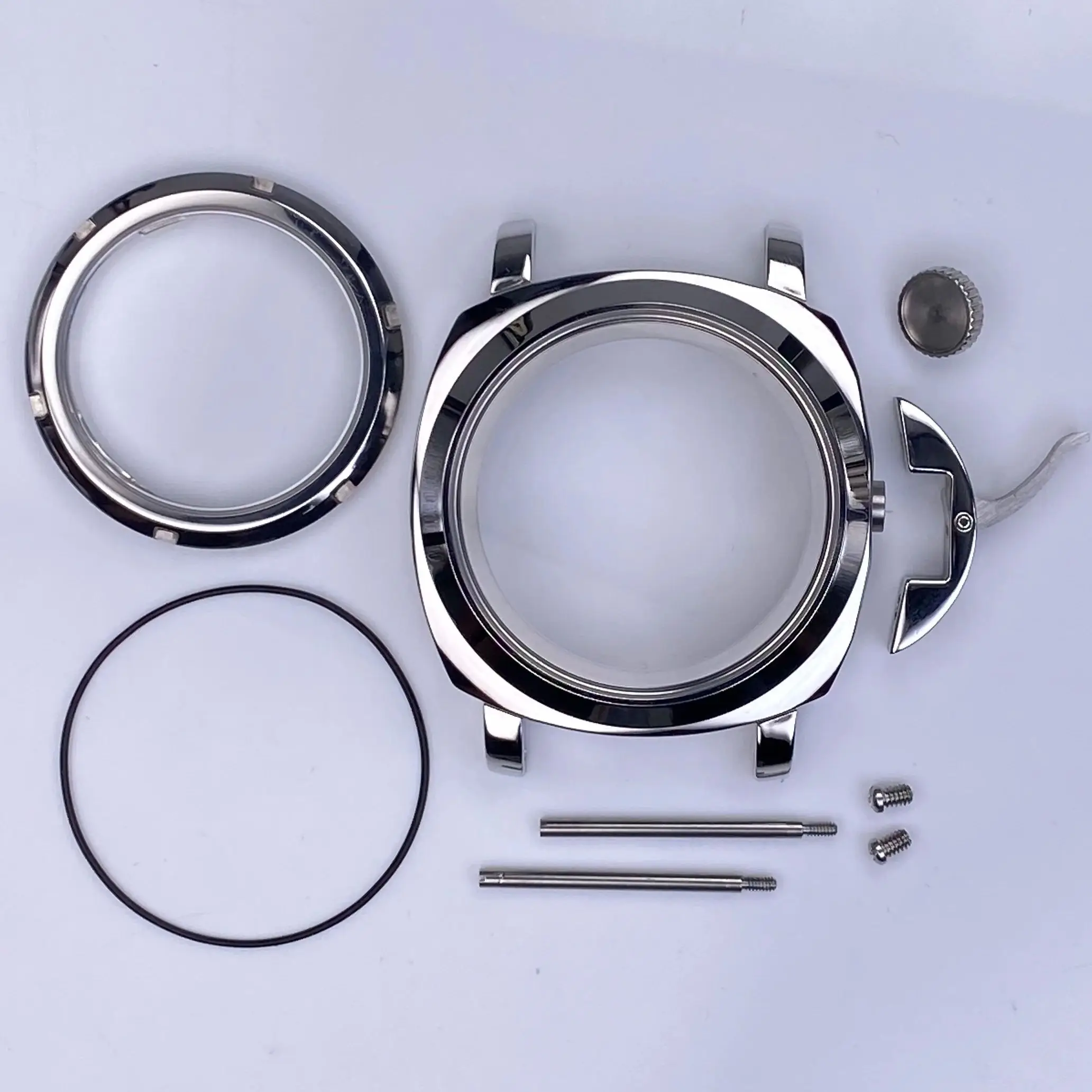 

Sapphire Crystal Polished NH35 40MM Watch Case Stainless Steel with Handle Case for NH34 NH36 4R35 Movement Watch Accessories