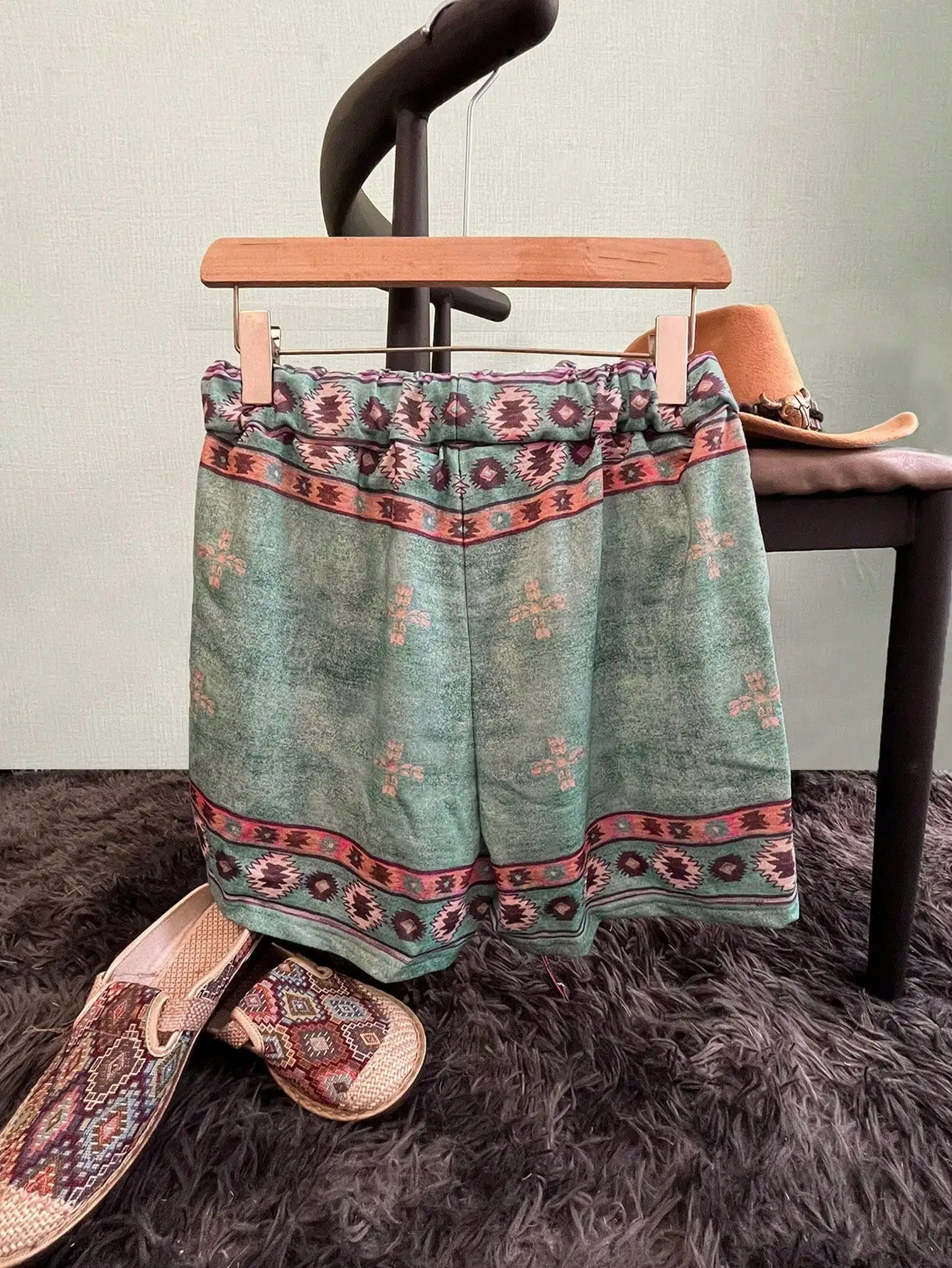 Women's Western Ethnic Resort Style Retro Casual Summer Geometric Pattern Printed Shorts