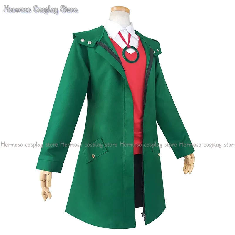 2025 11 Anime la novia del antiguo mago Hatori Chise disfraz de Cosplay Robin Halloween juego de rol abrigo camisa falda traje mujer rojo Wi