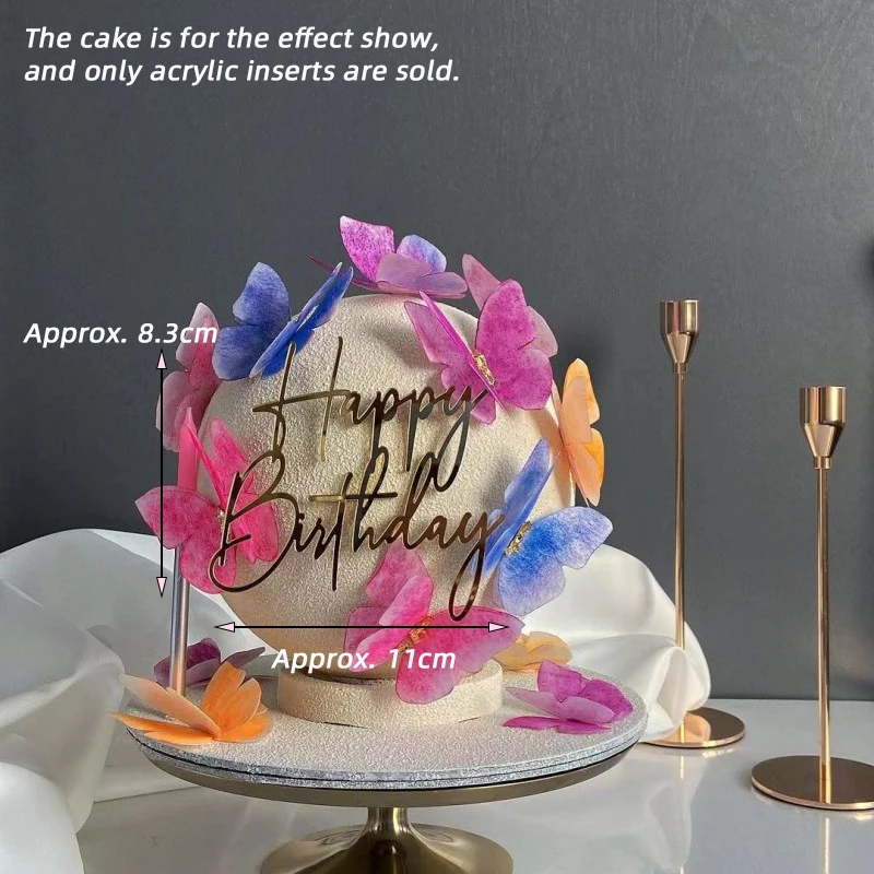 Oh Baby-Acryl-Kuchenaufsatz, alles Gute zum Geburtstag, Partydekoration, Junge oder Mädchen, Geschlecht offenbaren, Dessert-Dekor 1 Stück/3 Stück/5 Stück – Detail 22