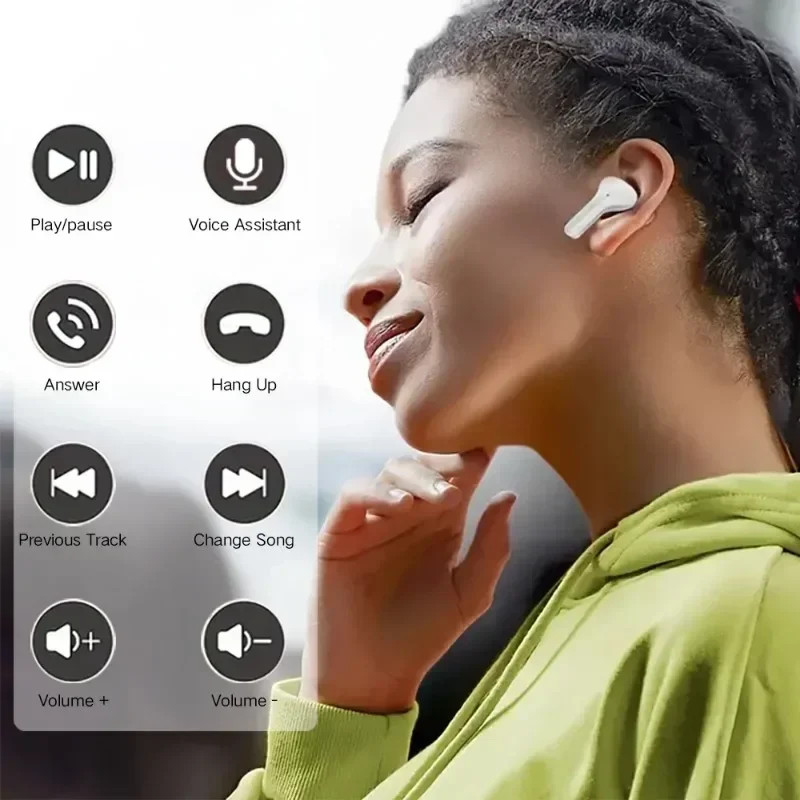 Wireless Earphones Transparent Charging Box Design Touch Control Headset TWS Headphones HiFi Stereo HD Call Earbuds