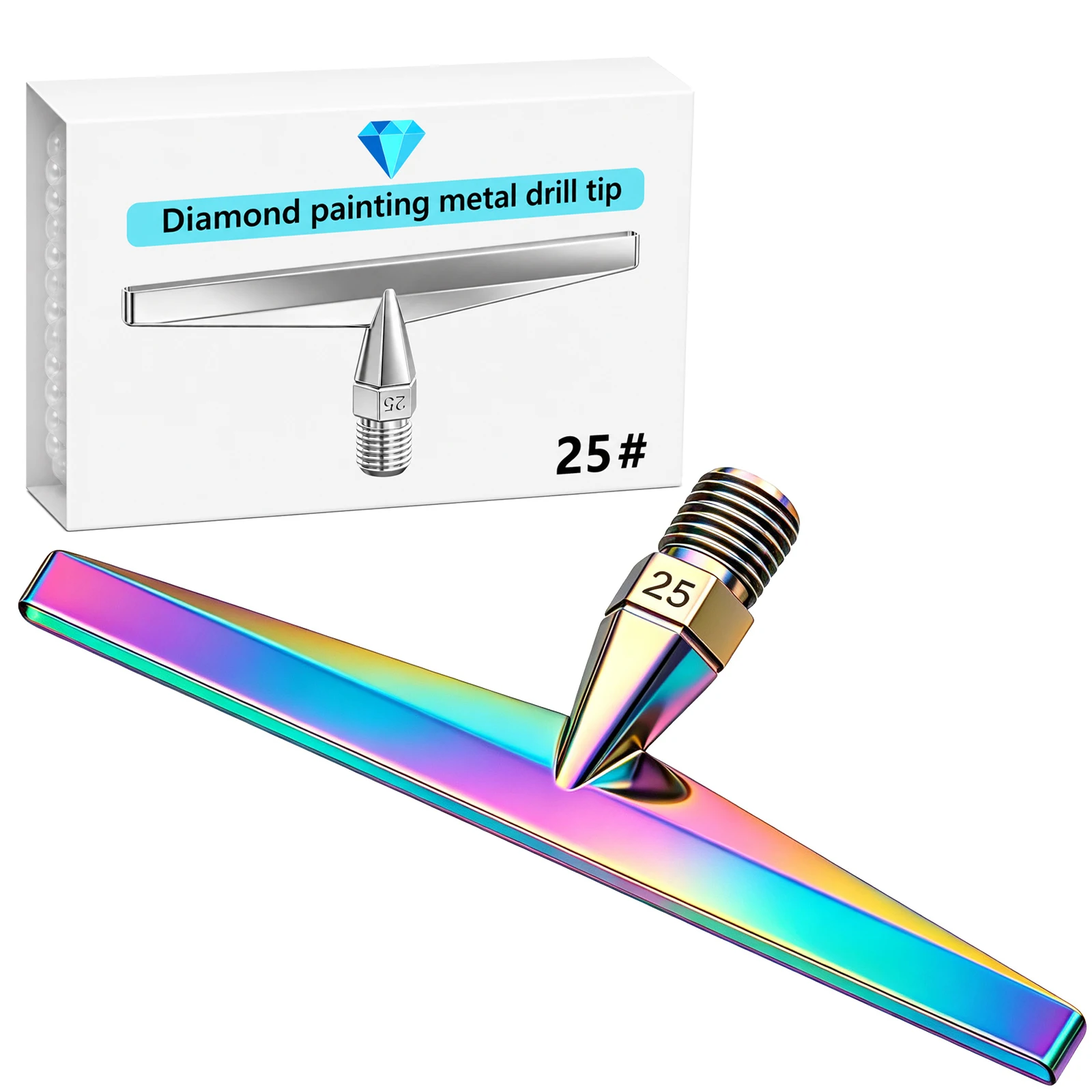 1-25PCS Colorful Threaded Replacement Nibs, Diamond Painting Pen Tips for Resin Drill Pens, 5D Diamond Art DIY Craft Tools