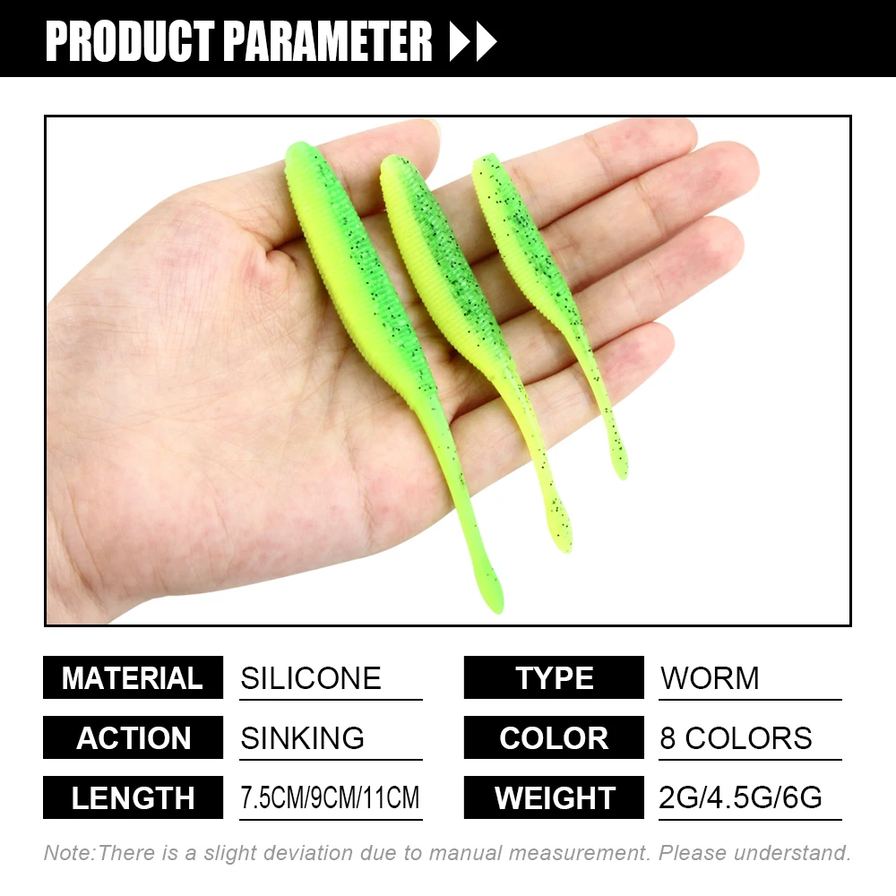 Spinpoler Stick Worm Softbait Fishing Lure Salted Straight Tail 75mm 90mm 110mm Perfect Swimming Plastics Dream Shot Soft 10pcs