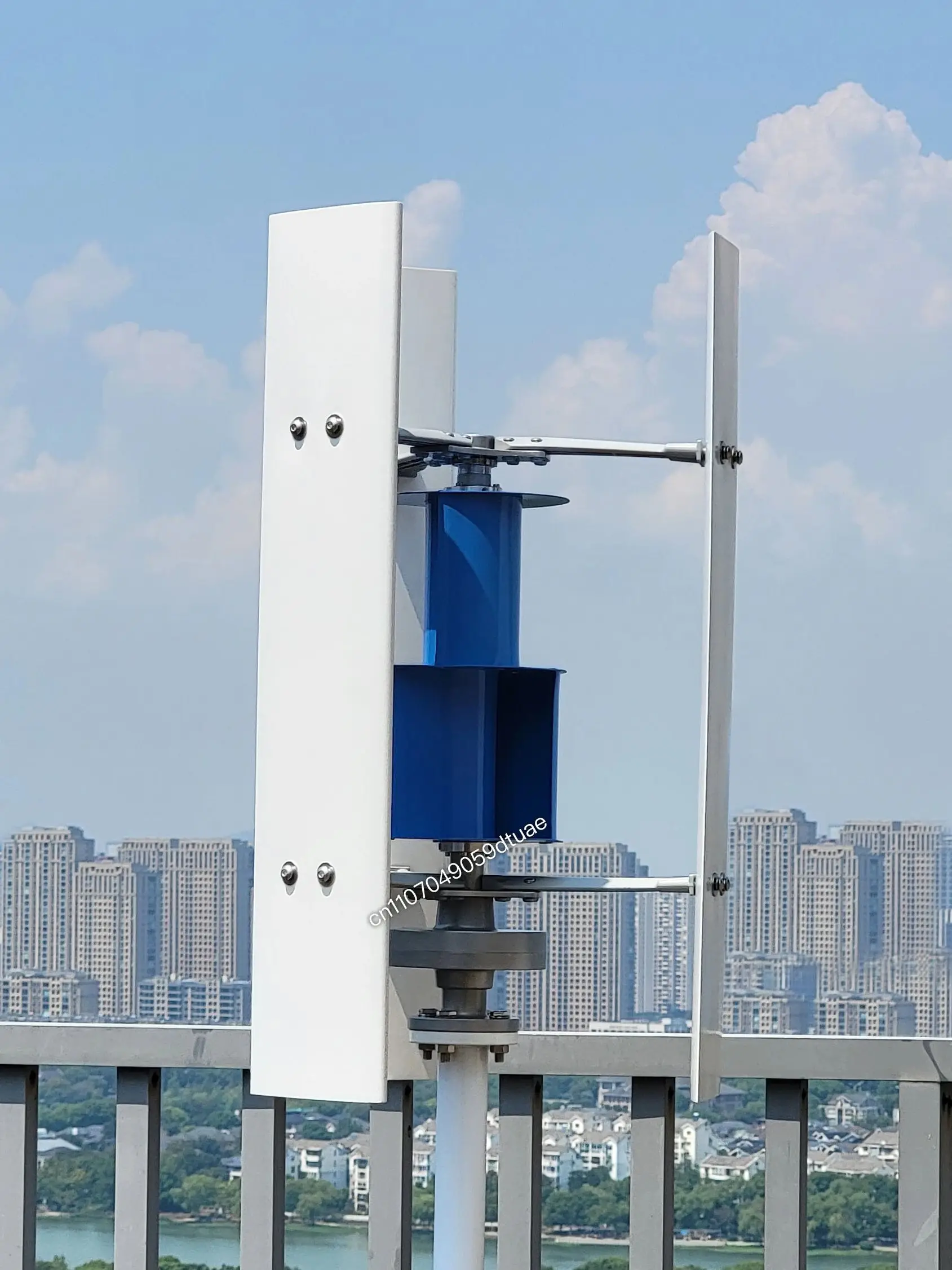 5KW Wind Turbine Generator Vertical Axis 12V 24V 48V Free Energy Wind Power Windmill Camping Home Appliance with MPPT Charger