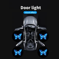 4pcs Door Light Logo LED Projector Car Door Step Courtesy Welcome Lights Cute Pattern Girl Gift Projection Light Festive Atmosphere Door Night Light 5