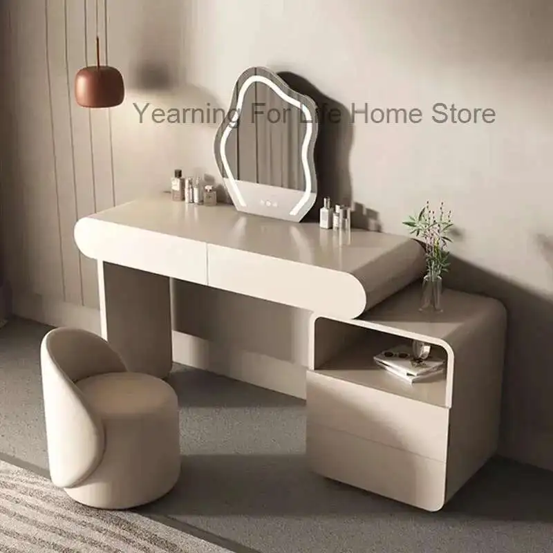 

Compact Aesthetic Dressing Table Necklace Cosmetics Bistro Terrace Ergonomic Salon Dressing Table Vase Mueble Lounge Furniture