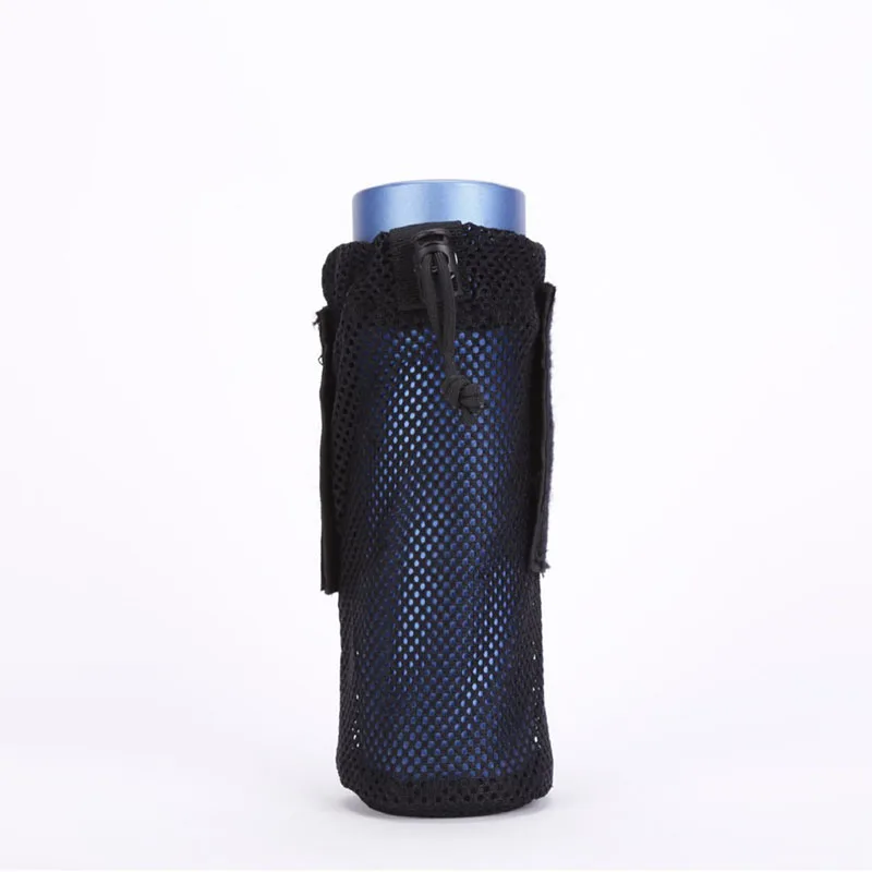 Wasserflaschentasche mit Molle-Riemen Gürtelclip Karabiner Faltbare Netz-Halterungstasche für Reisen Angeln Jagd Wandern – Detail 3