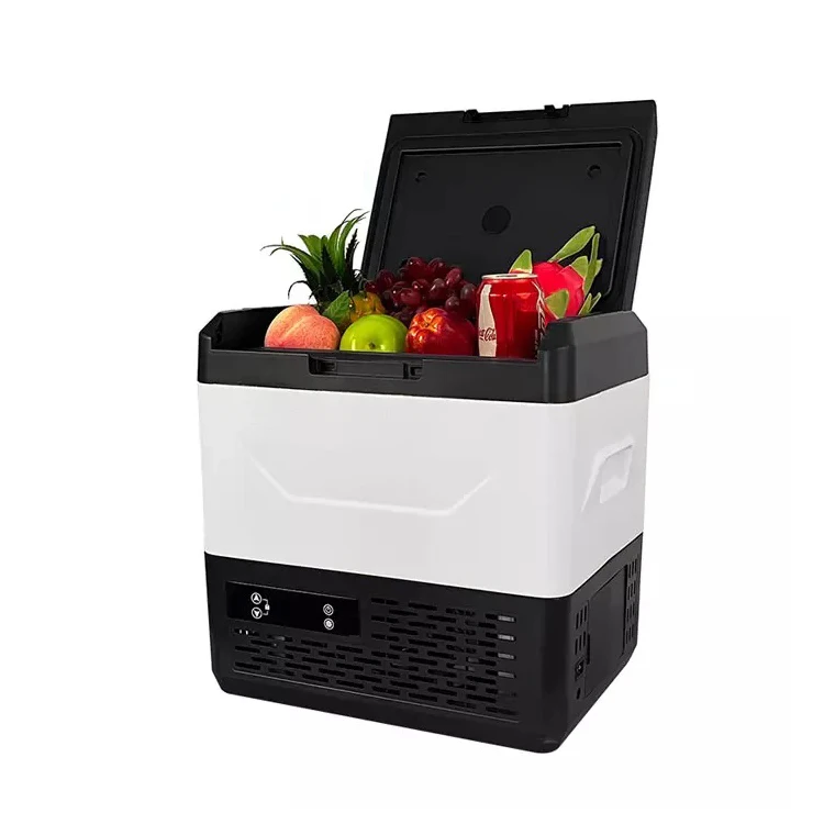 Outdoor Portable Camping Compressor Car Refrigerator 12v24v Rechargeable Single-Zone ABS Material Truck Rv Large Capacity