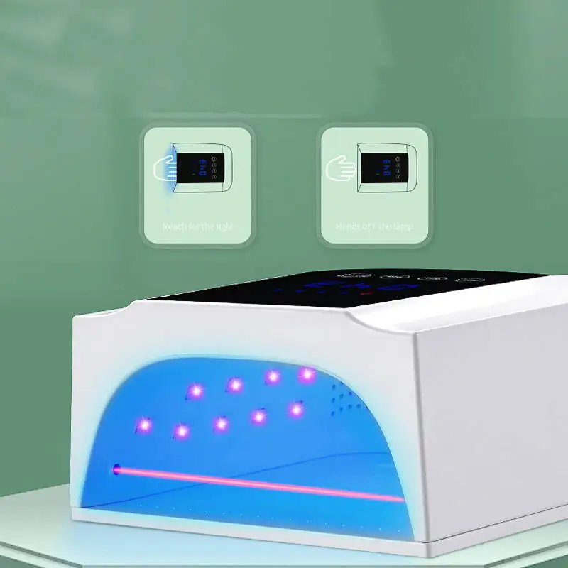 Luce UV portatile per unghie Asciugacapelli UV senza fili Lampada per unghie ricaricabile a LED con cuore e diamante Batteria da 7800 mAh