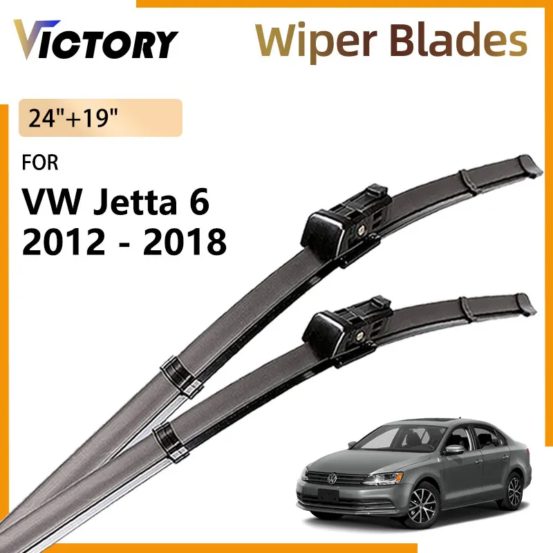 شفرات الممسحة الأمامية للسيارة Volkswagen VW Jetta MK6 6 A6 1B 2012 - 2018 2016 2015 2014 2013 2012 2011 ملحقات نافذة فرش