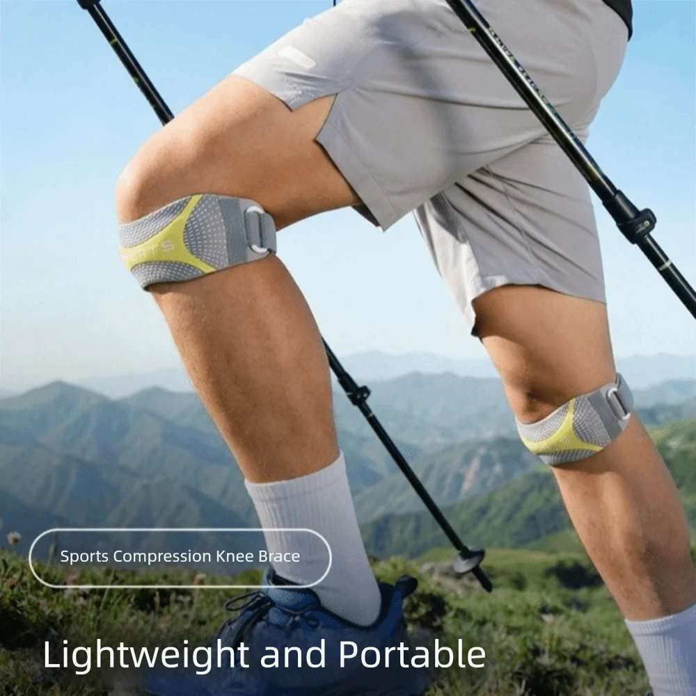 Shock Absorption Patella Belt Sweat-Wicking Thickened Knee Protection Strap Breathable Knee Protection Patellar Support Strap
