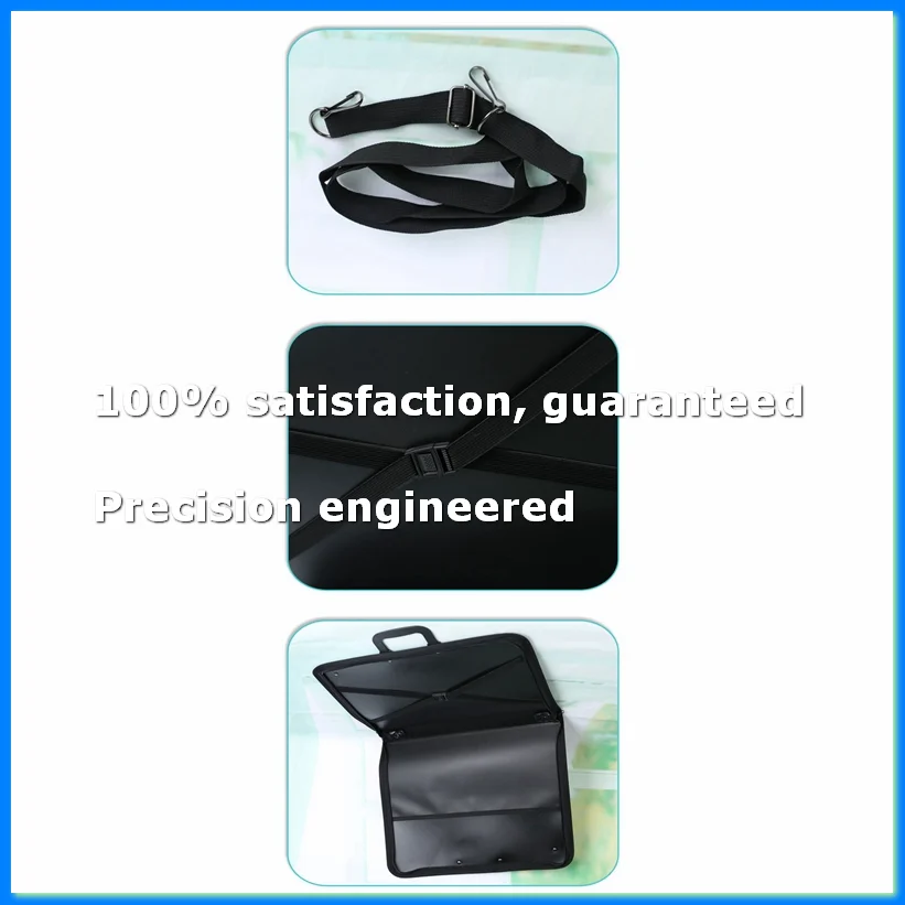 

Black Art Portfolio Case Artist Carrying Case Artist Portfolios Case with Shoulder Strap (19X14.7X1.5 Inches)-A23R