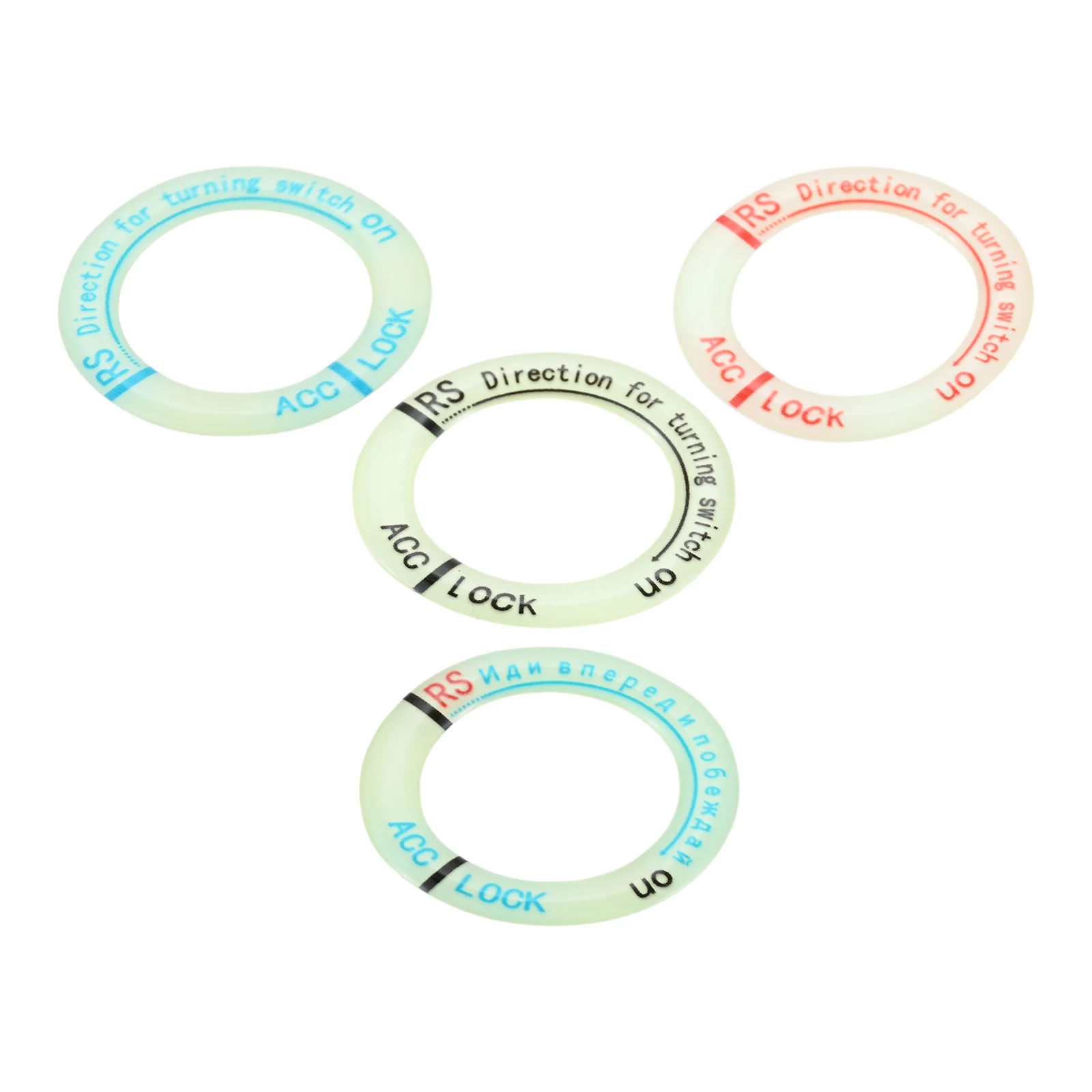 

1Pc Motorcycle Luminous Ignition Switch 3D Stickers Waterproof PVC Motorcycle Start Button Decoration Decals Moto Accessories