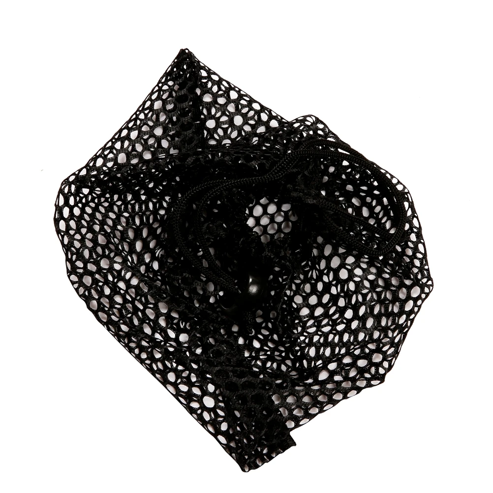 

3 Pcs Tennis Closure Bag Mesh Bags Ball Carrying Holder Pouch Black Durable Nets