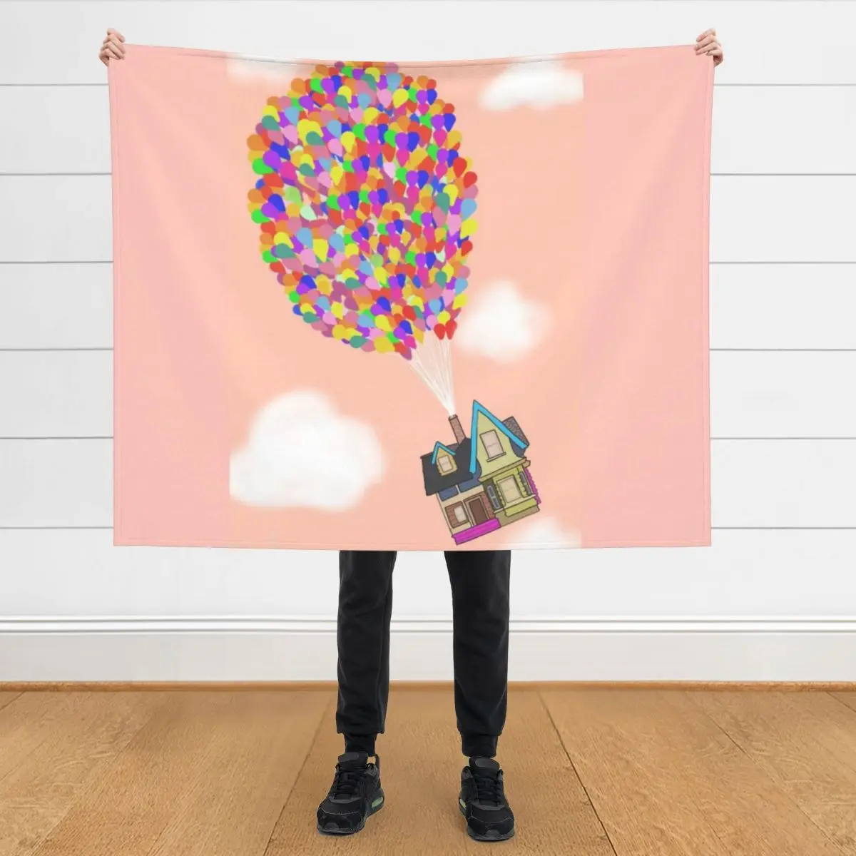 

Up - Peach Throw Blanket Single Summer Beddings Flannels For Sofa Thin Blankets