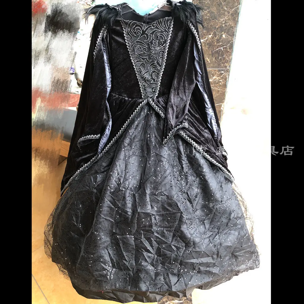 

Dark Stepmother Tea Party Halloween Queen Costume Lapel Dress