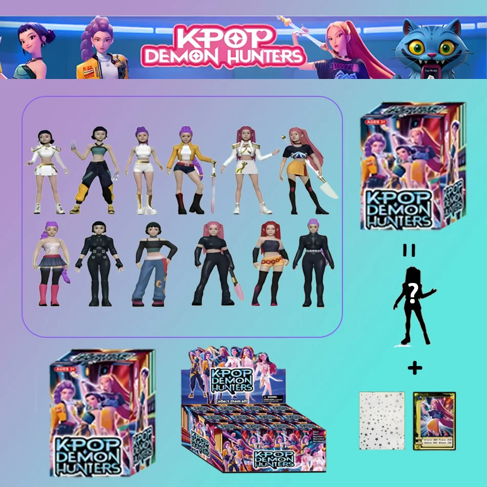 アニメ Kpop デーモンハンターズ コレクタブルフィギュアおもちゃ - ファン向けデスクトップ装飾モデル アニメーション図面 ゲーム周辺機器