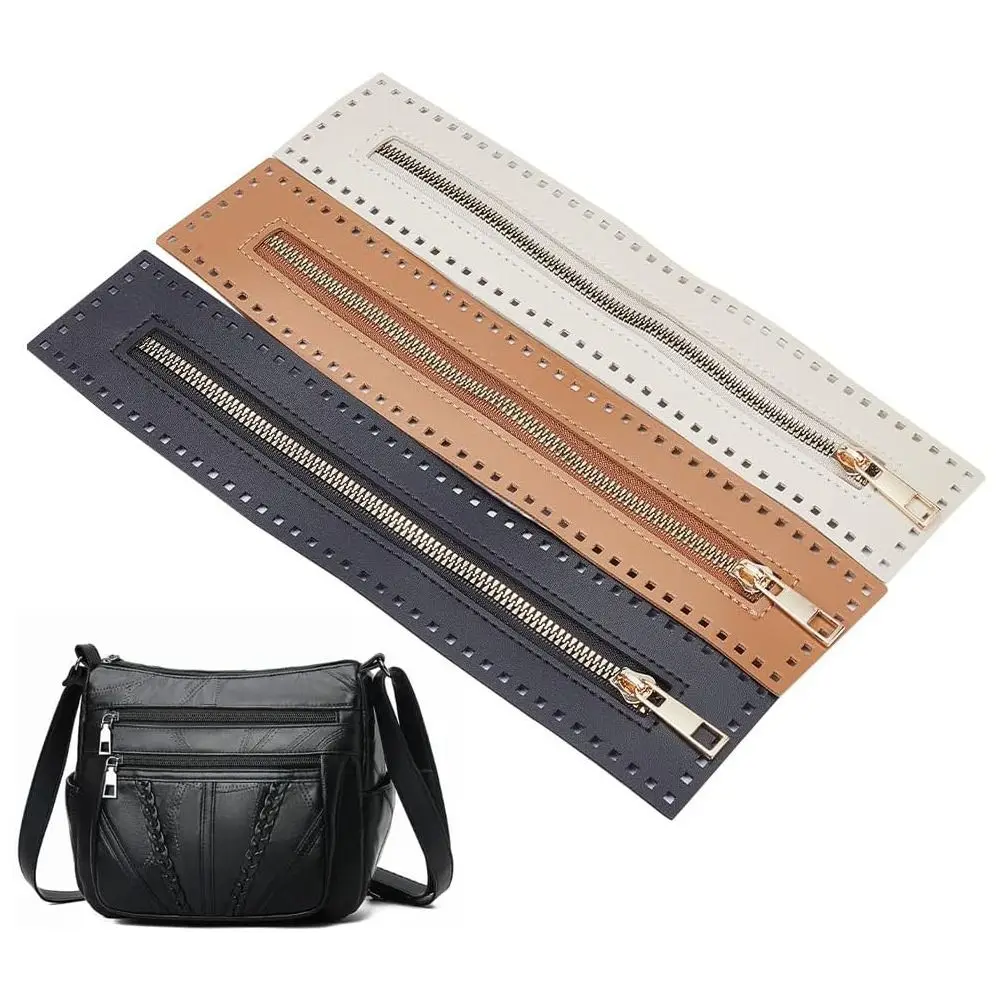 

DIY PU Leather PU Bag Zipper Long 27CM Leather Zippers Hardware Replaceable Clothes