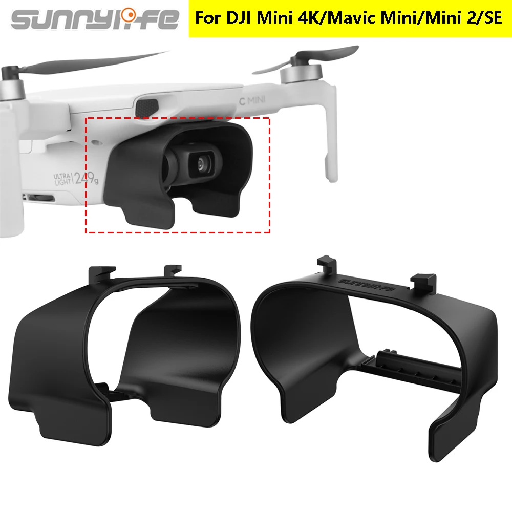 Sunnylife Lens Cover Cap for DJI Mini 4K/Mavic Mini/Mini 2/SE Lens Hood Sunshade Protective Cover Anti-glare Gimbal Camera Guard