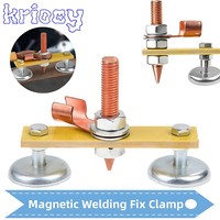 Magnet Head Magnetic Welding Fix Ground Clamp Single/Double Strong Magnetic Welding Support for Electric Welding Ground