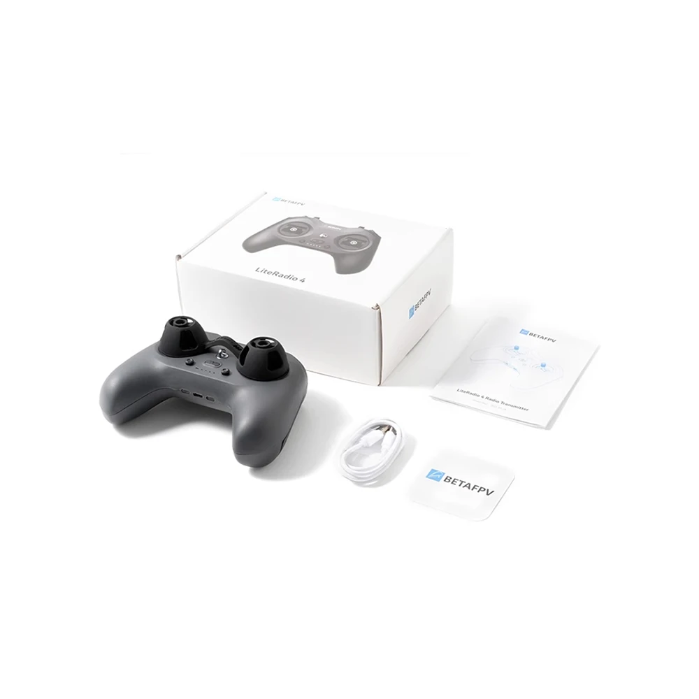 

BETAFPV LiteRadio 4 ELRS 2.4GHz 25mW/50mW/100mW 10CH Bluetooth-Compatible JoyStick Mode Built-in Battery for DJI FPV Drone