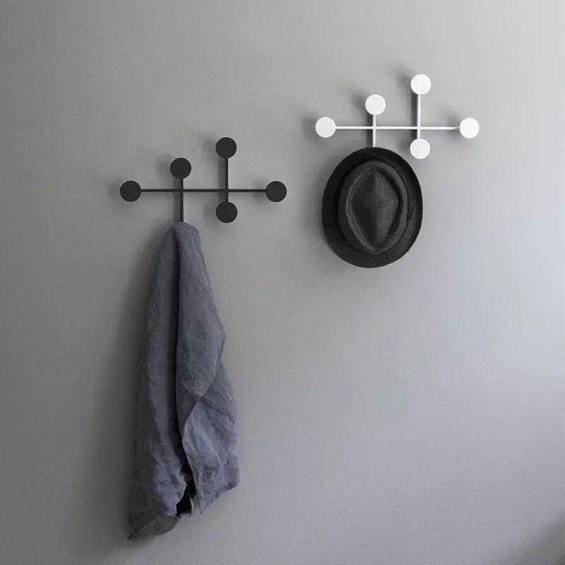 Metal Coat Rack with Hooks Nordic Minimalist Entrance Hall Organizer Towel and Clothes Stand Modern Furniture for Home