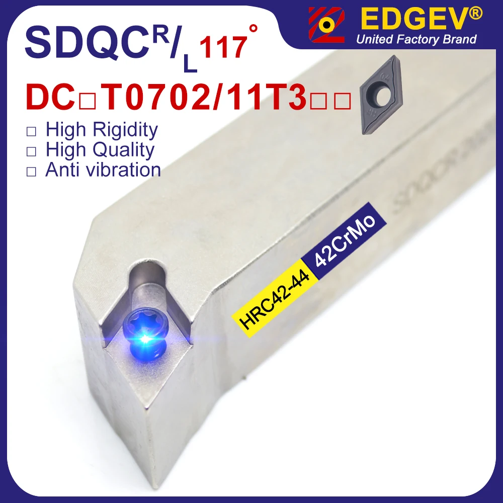 

SDQCR SDQCL Metal Lathe Cutter SDQCR1010 SDQCR1212 SDQCR1616 SDQCR2020 SDQCR2525 Turning Tool for DCMT070204 DCMT11T308 Holder