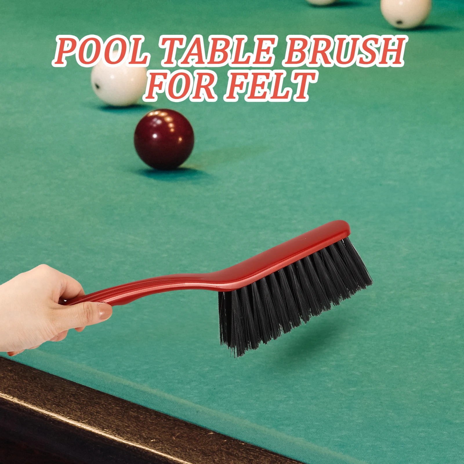 

Premium Pool Table Brush Set Durable Billiard Cleaning Tool For Felt Rails Multi Purpose Sweeper For Clubs Home Use -