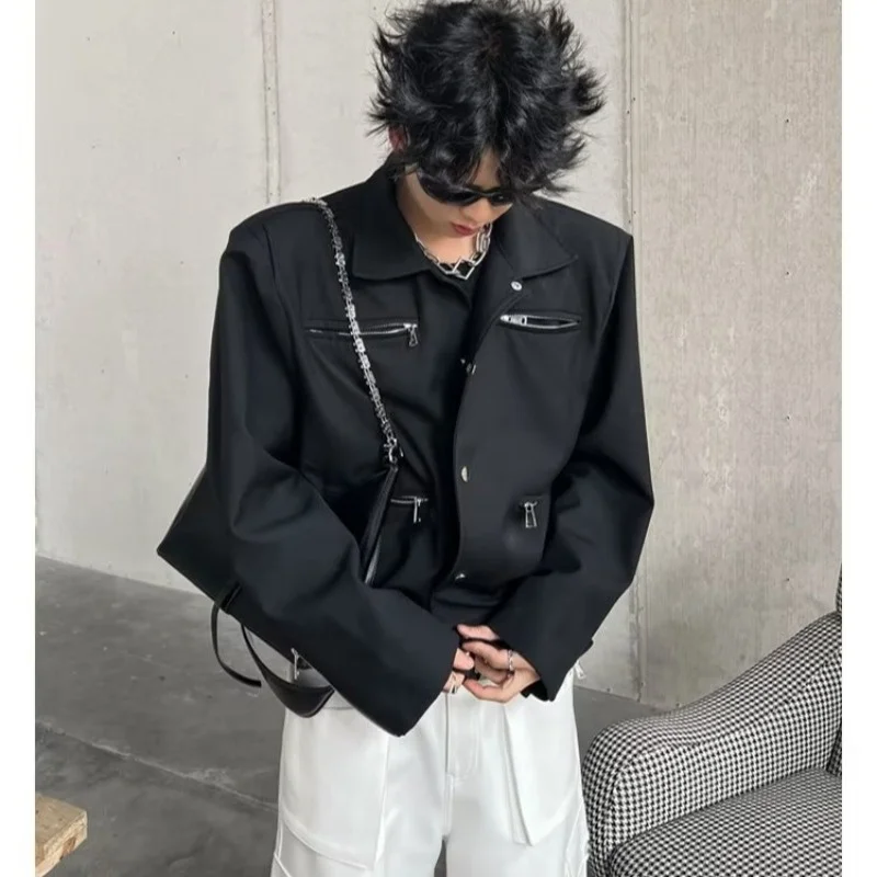 

Мужское дизайнерское пальто Futuristic Night Downtown, светоотражающее, фосфоресцирующее, серебристо-черное, для развлечений, вечеринок, клубов, в стиле Bf