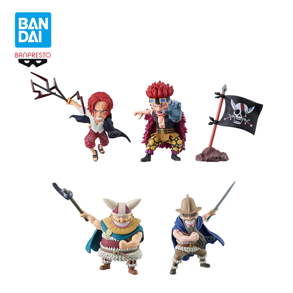 

Original BANDAI Banpresto WCF ONE PIECE Eustass Kid Shanks Elbaf Brogy Dorry 5PCS PVC Anime Figure Action Figures Model Toy