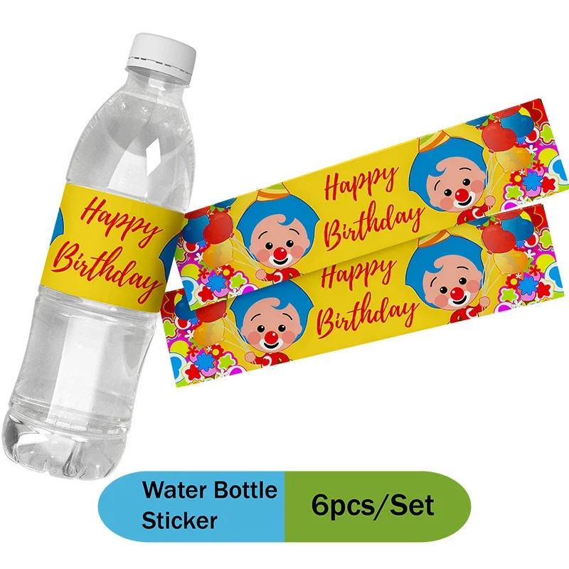 Cartoon-Clown-Tierfreunde-Hintergrund-Tischdecke, Banner, Spiralen, festliche Zusammenkunft, Foto-Hintergrund, Dekoration, Partyzubehör – Detail 27