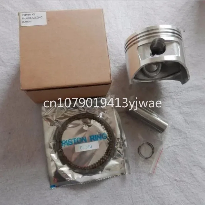 82MM PISTON KIT FITS HONDA GX340 337CC 11HP 4 CYCLE MOTOR CYLINDER 4KW EC5000 GENERATOR ZYLINDER W/ RING WRIST PIN CLIP ASSEMBLY