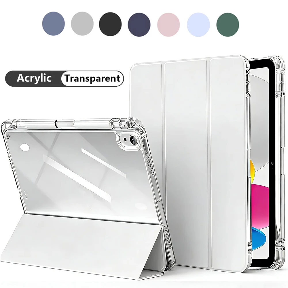 Clear Crystal Protective Case for iPad 5th 6th 7th 8th 9th 10th 11th Gen Air 1 2 3 4 5 6 7 11 Mini 6 7 Pro 11 12.9, Tablet Cover