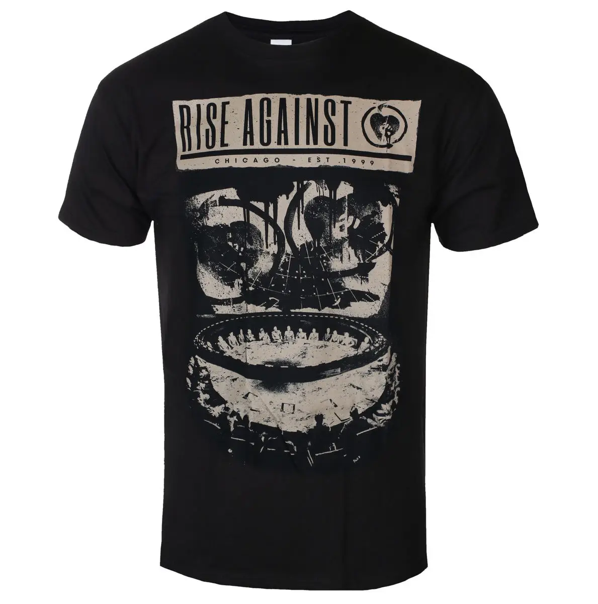 Rise Against War Room Pattern Printing Summer Fashion T-Shirt Men Women Cotton T-shirt Casual Street Classic Band T-shirt
