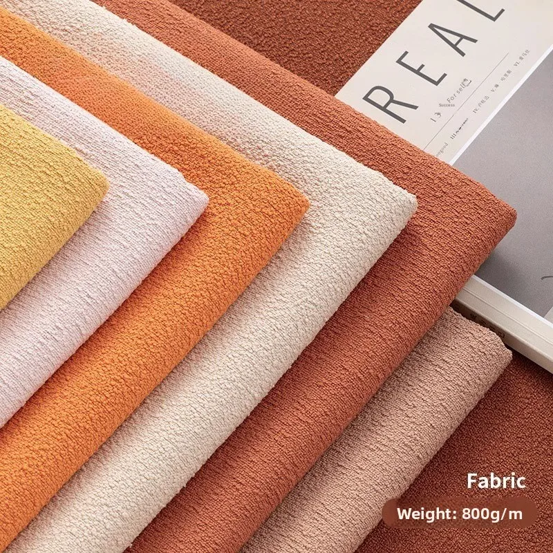 

Круглая пряжа, утолщенная хлопковая льняная берберская флисовая плюшевая ткань для эркера, чехол для дивана в скандинавском стиле, ткань для дома «сделай сам»