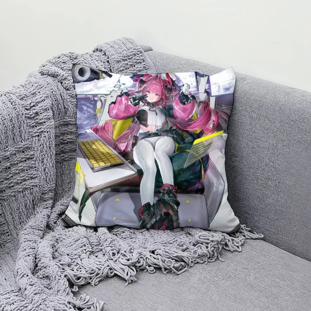 

Game Arknights Endfield Yvonne 30x30cm 45x45cm Pillow Case Decor Protective Covers Comfortable Soft For Sofa Living Room Home Of
