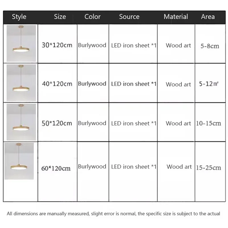 Lámpara colgante LED de madera, candelabros nórdicos ultrafinos para sala de estar y dormitorio, accesorio de madera, pantalla acrílica moderna