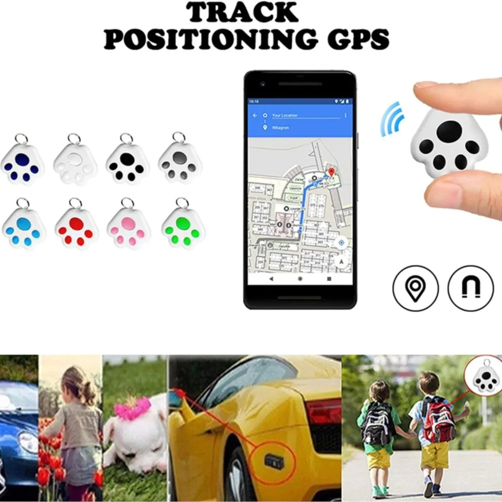 Mini Pet GPS Wireless Bluetooth Tracker Hidden Smart Anti Lost Tracking Device For Dogs Locator Collar Accessories Multifunction