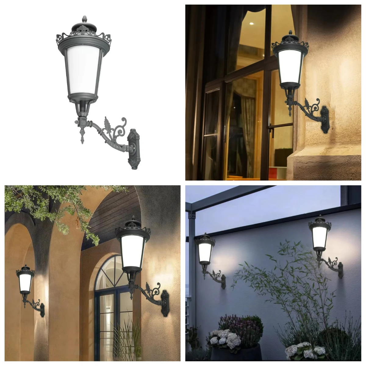 

*(2-piece set)DAHENG Outdoor Classic European Style Waterproof LED Wall Light Antique Mounted Wall Light
